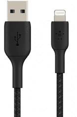 Belkin Boost Charge kabel, Lightning-USB-A, črn (CAA002bt2MBK)
