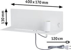 Paulmann stenska svetilka Devara USB C 1xE27