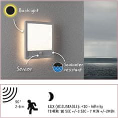 Paulmann zunanja stenska LED svetilka Lamina 14.5W IP44 3000K