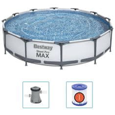 Vidaxl Bazen Steel Pro MAX 366x76 cm
