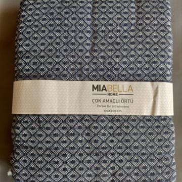 MIABELLA Pregrinjalo PATTERN temno siva 170x200