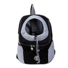 HARLEY® Nahrbtnik za pse, Pasji nahrbtnik, Prenosna torba za pse, Torba za hišne ljubljenčke (Črna, Velikost S, 0-7 KG) | PETPOUCH