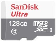 SanDisk Ultra/micro SDXC/128GB/100MBps/UHS-I U1/razred 10