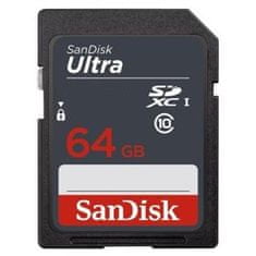 SanDisk Ultra/SDXC/64GB/100MBps/UHS-I U1/razred 10