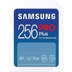 Samsung/SDXC/256GB/180MBps/USB 3.0/USB-A/razred 10/+ Adapter/modra