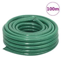 Greatstore Vrtna cev zelena 0,9" 100 m PVC