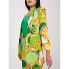 ITALY MODA Ženski suknjič s 3/4 rokavi EOMY zeleno-rumene barve DHJ-MA-7684B-3.95P_399605 M