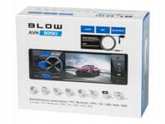 Blow AVH8990 avto radio, FM Radio, Bluetooth, 4x60W, klici, USB/microSD/AUX, daljinec, 1-DIN - odprta embalaža