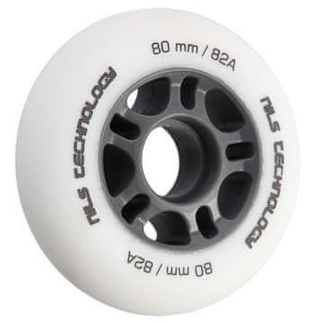 Nils Extreme PU 80x24 82A fehér mat kerekek (4 db)