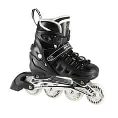 shumee NH10905 4v1 ČRNI LED ROLERI VELIKOST S(31-34) Z DIMENZIJAMI HOKEJSKE SMUČI NILS EXTREME