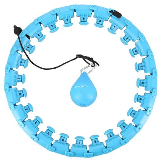 HMS HHW01 Blue Hula Hop szegecsekkel és súllyal