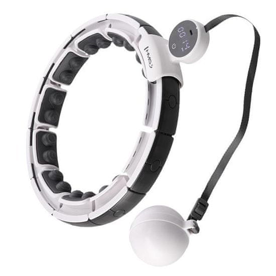 HMS HHM16 Hula Hop fehér mágnesekkel és súllyal + számláló