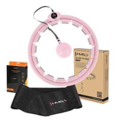 Hula Hop Set HHW09 rozzsaszín, gravitációs labdával és pulttal + öv BR163 fekete