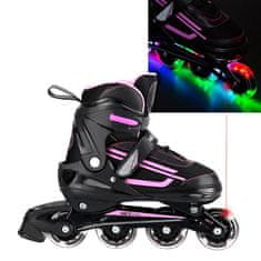 Nils Extreme NJ19803A Led Pink Méret L (39-42) Görkorcsolya 