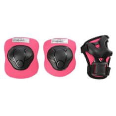 Nils Extreme MTW01+H210 Pink XS méretű sisak protectorokkal, 