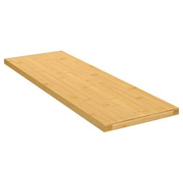 Vidaxl Stenska polica 60x20x1,5 cm bambus