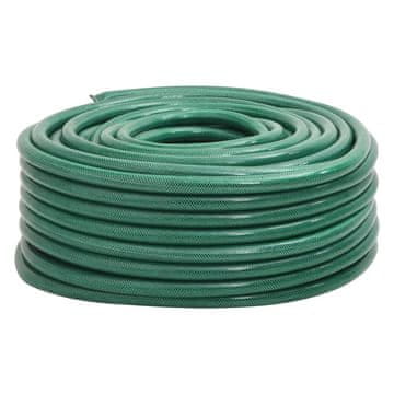 Vidaxl Vrtna cev zelena 1,3" 10 m PVC