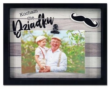 shumee Darilo za dedkov dan, črn okvir, 24 cm