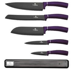 Berlingerhaus Berlingerhaus BH-2681 komplet nožev z magnetnim držalom 6 kosov Purple Metallic Line
