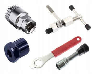 Korbi Set Orodij za Kolesa: Skuvač, Ključi, Odstranjevalec