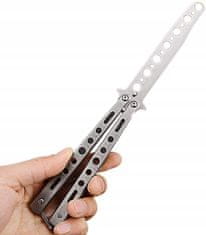 Korbi Zložljiv srebrni nož za trening 22,2 cm