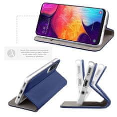 slomart etui samsung galaxy a20s denarnica s flip magnetom mornarsko modra