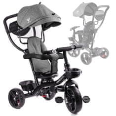 Ikonka Aga Otroški tricikel TRIKE FIX LITE siv