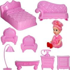 Aga Dollhouse s punčko Pink