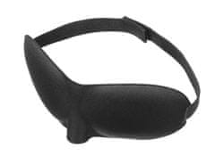 Malatec Maska za spanje 3D + čepki za ušesa Black ISO