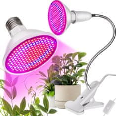 Gardlov LED svetilka za gojenje rastlin s sponko GROW 9.5 W Malatec 16348