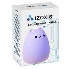 Izoxis Nočna RGB svetilka na dotik Maček USB 1200mAh z daljinskim upravljalnikom ISO 15142