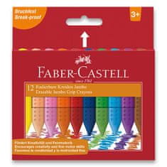 Faber-Castell Colour Grip Jumbo voščene barvice 12 barv