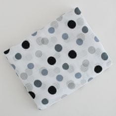 NEW BABY Muslinska plenica 120x120 cm polka dots