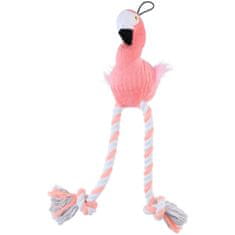 PET Toys plišasta vrv igrača za pse, opica/lev/slon/flamingo, 42 cm