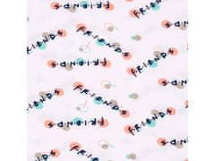 sarcia.eu Prijatelji Friends Belo-marelična dekliška pižama s kratkimi hlačami 9-10 lat 134/140 cm