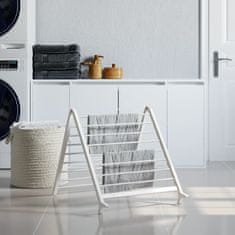 Vidaxl Stojalo za sušenje za kopalno kad raztegljivo 53-90 cm aluminij