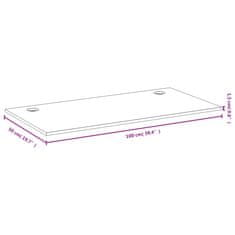 Vidaxl Mizna plošča 100x50x1,5 cm bambus