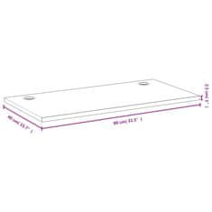 Vidaxl Mizna plošča 80x40x2,5 cm bambus