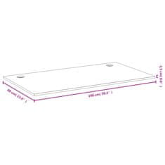 Vidaxl Mizna plošča 100x60x1,5 cm bambus