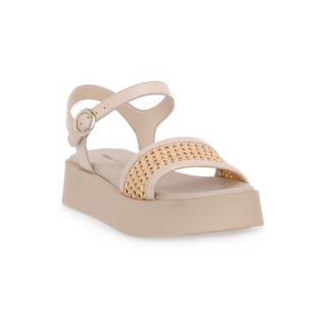 Frau Sandali krem Rafia Macrame Ecru