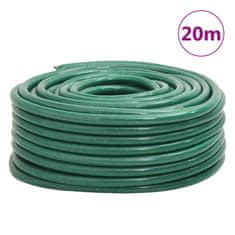 Vidaxl Vrtna cev zelena 1,3" 20 m PVC