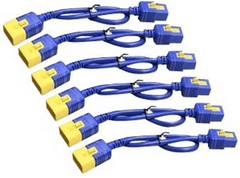 APC IEC KIT6 EA napajalni kabli za Rack PDU, C20, 16A, 1,2m, moder (AP8716SX593)