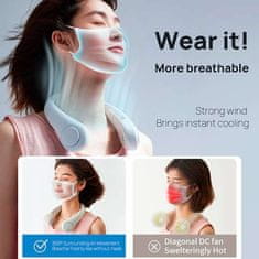 Netscroll Prenosni ventilator, ki ga namestite okoli vratu, NeckFan