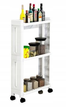 Korbi Prenosna Ožja Bela Večnamenska Omara na Kolesih