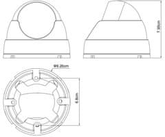 Avtech Komplet kamer 1x NVR AVH1109 in 4x 2MPX IP Dome kamera DGM2203ASVSEP + 4x UTP kabel 1x RJ45 - 1x RJ45 Cat5e 15m!