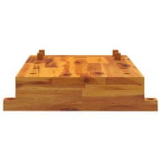 Vidaxl Delovna mizna plošča s primežem 52x44x9,5 cm trden akacijev les