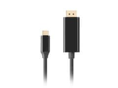 Lanberg Kabel USB-C(M)-&gt;DisplayPort(M) 1m 4K 60Hz črn