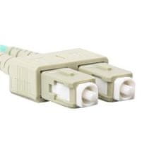 Lanberg optični povezovalni kabel MM SC/UPC-SC/UPC duplex 2m LSZH OM4 50/125, premer 3mm, barva magenta