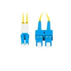 Lanberg optični povezovalni kabel SM SC/UPC-LC/UPC duplex 5m LSZH G657A1 premer 3mm, barva rumena