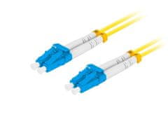 Lanberg optični povezovalni kabel SM LC/UPC-LC/UPC duplex 3m LSZH G657A1 premer 3mm, rumena barva